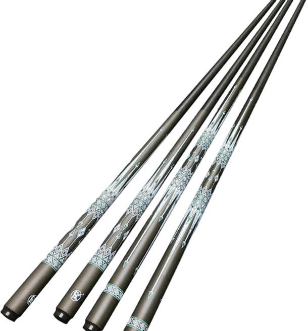 柯洛詩 碳素撞球桿 中式黑八一體通杆 146CM, 大頭杆12.75mm, 1個