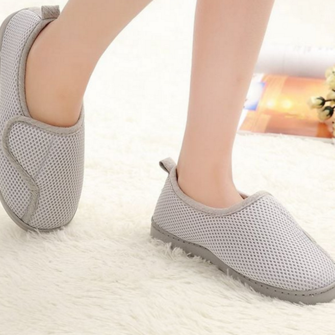 노인 실내화 편한 미끄럼 남성 어르신 실내화 여성 요양원 병원 남녀공용 편안한 가벼운 통기성 찍찍이