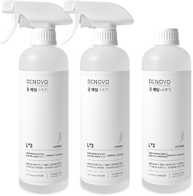 디노보 굿베딩 레몬라벤더 패브릭 섬유탈취제 필로우미스트 500ml, 3개, 라벤더