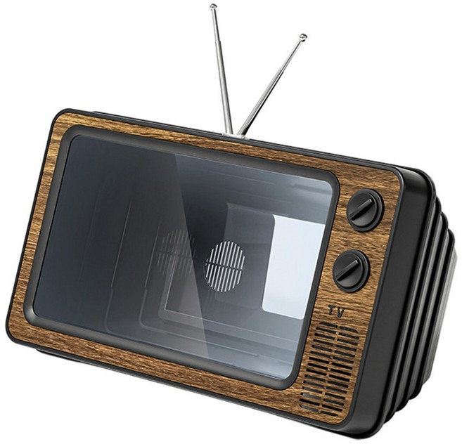 텔레비전 모양 증폭기 휴대폰 화면 확대기 설치 필요 없음 아빠 엄마 화면 확대를 위한 선물, 고대 청동