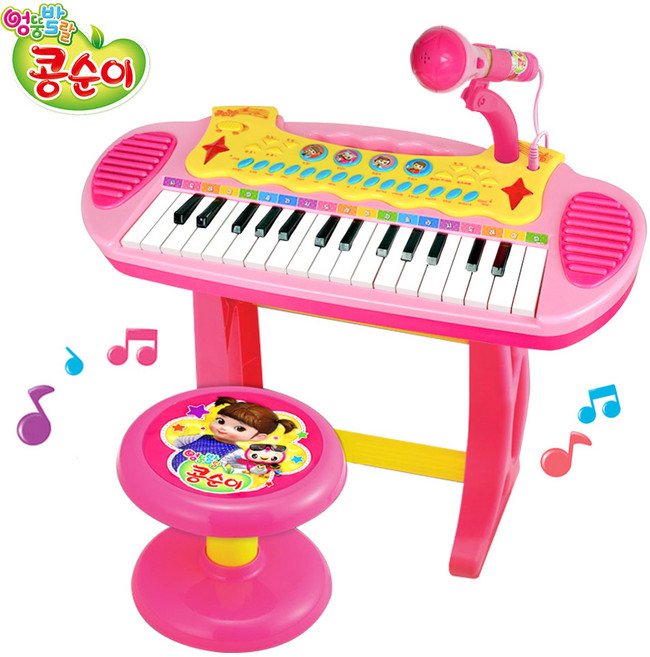 콩순이 멜로디 피아노 놀이, 혼합색상, 1개