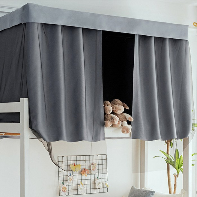 게스트하우스 기숙사 2층 벙커 침대 커튼