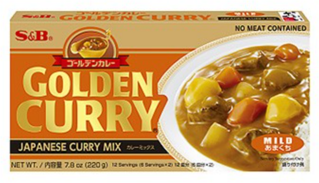 일본 고형 카레 순한맛 일식 고체 마일드 커리 220g, 1개