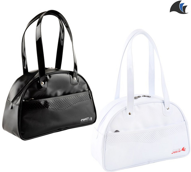 스윗스윔 방수 반달 수영가방 스포츠가방, 블랙