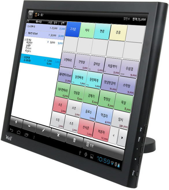 WELL 150 LED TB 350/15형/터치 모니터