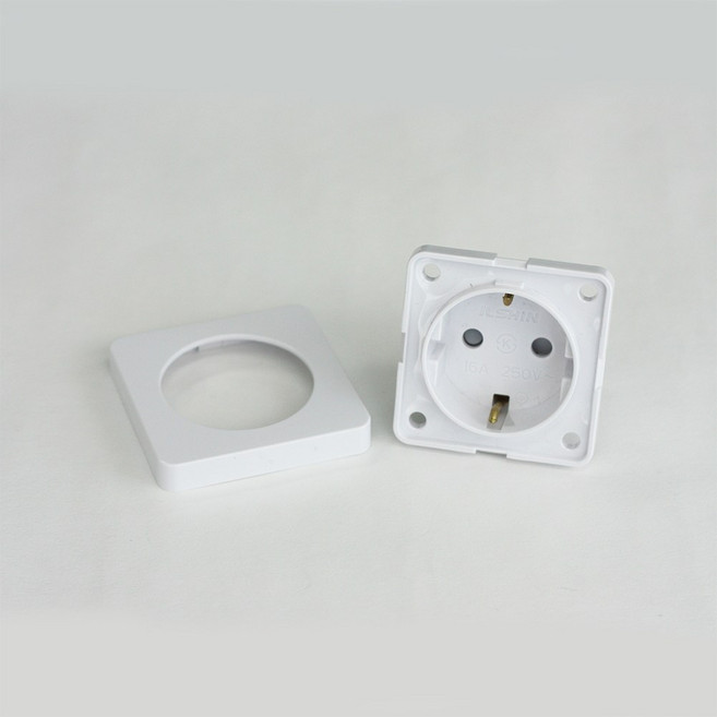 일신 빌트인 인테리어 매입 콘센트 흰색 1구 일반형, 1개