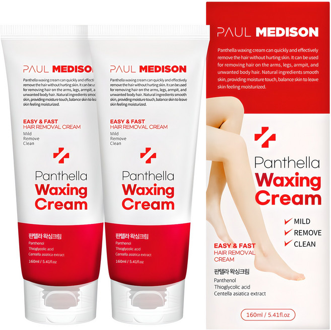 폴메디슨 판텔라 왁싱크림 팔/다리용, 160ml, 2개
