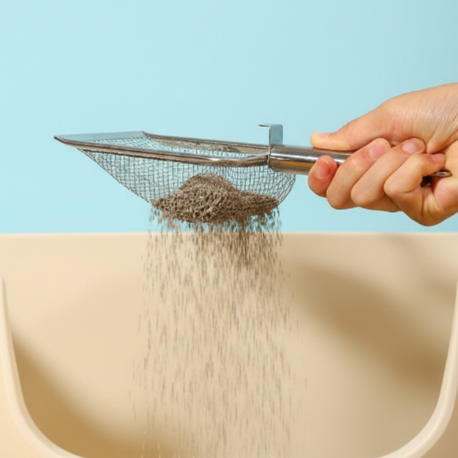 발레테 고양이 모래삽 배변삽, 스텐, 1개