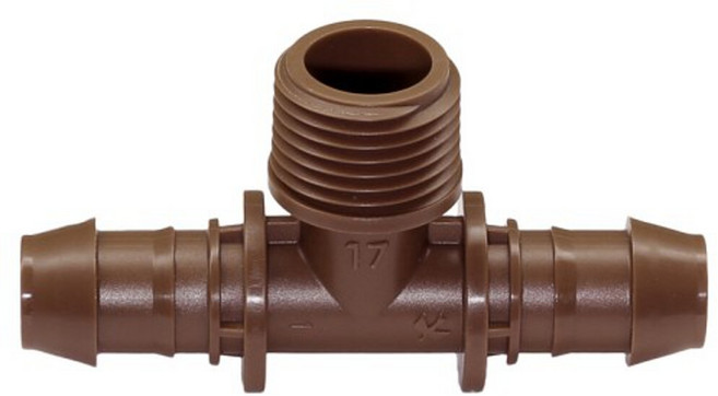 Rainbird XF 시리즈 가시 삽입 어댑터 X MPT X 티 1 Rainbird XF Series Barbed Insert Adapter X MPT X Tee 17mm/1/, 1개