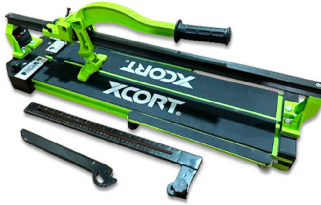 엑스코트 타일 커터 800mm 절단기 커팅기 상하좌우조절 쿠션바닥 보조선 정밀 컷팅 지원, 1개