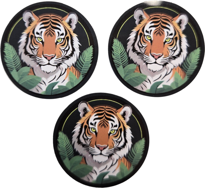 톡태그키 도어락 RFID 카드키 폰꾸 슬림 스티커키, 1세트, 슬림 숲속의호랑이