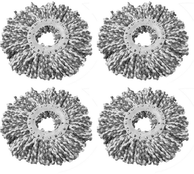 통돌이 회전걸레 극세사리필 4개, 1세트