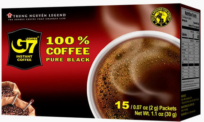 G7 퓨어 블랙커피 30g(박스), 2g, 20박스, 15개입