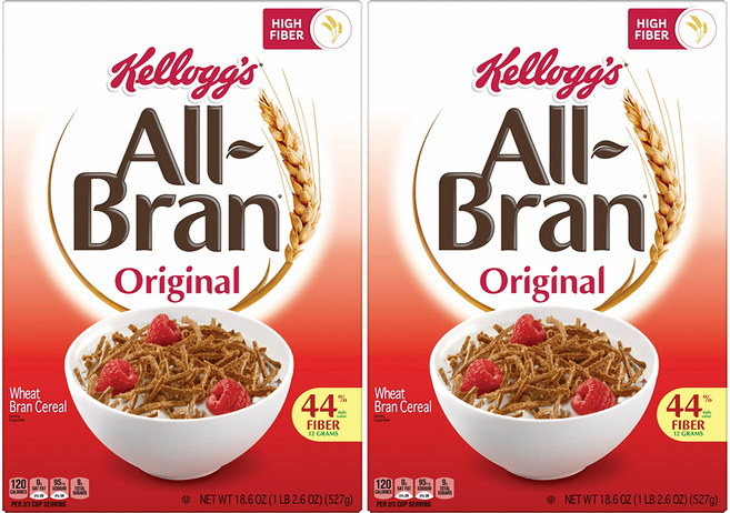 Kellogg 켈로그 올 브랜 오리지널 시리얼, 2개, 527g