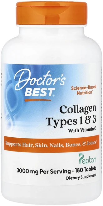 몸관리하세요 겨울입니다 Doctor's Best 비타민C 함유 1형 및 3형 콜라겐 180정 특별관리진행, DoctorsBest비타민C함유1형및3형콜라겐180정, 1 - 쿠팡