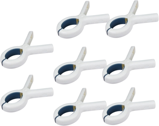 클린앤픽 대형 빨래집게 이불집게 건조집게 침구집게, 8개, 미드블루