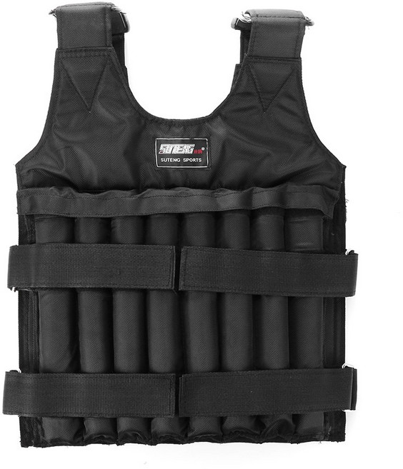 110LBS 조정 가능한 가중 조끼 러닝 로딩 훈련 운동 양복 자켓 남자 여자