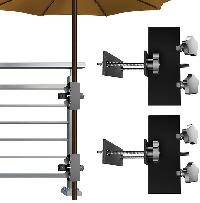 BuyGoe 2 Packs Heavy-Duty Patio Umbrella Holder Fits Umbrellas up to 2\" Adjustable Deck Umbrella, BuyGoe 2 Packs Heavy-Duty Pati