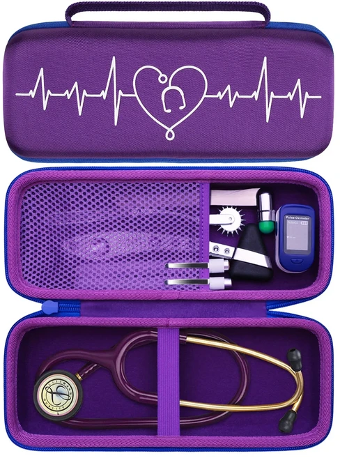 3M Littmann Master Cardiology IIIIIIV용 LTGEM 청진기 케이스 Classic III 5308용 청진기 보관 가방(케이, 07 type12