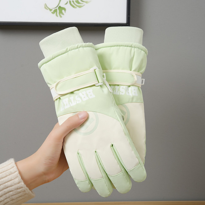 가을 겨울 스키 장갑 아웃도어 라이딩 스노우 카고 두꺼운 터치 전기 자전거 미끄럼 방지 방수 보온 여성