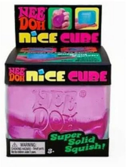 NEE DOH NICE CUBE 療癒軟Q壓力球, 1個, Needoh捏捏樂--粉色款5個