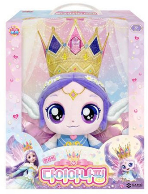 프린세스 캐치티니핑 시즌6 다이아나핑 인형 봉제 28cm, 1개, 핑크외