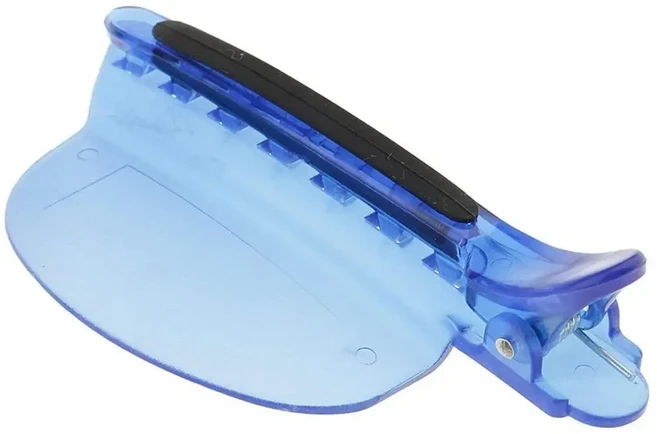 티에이치 속도 분리기 클립 헤어 익스텐션 미용사 프로 살롱 도구용 블루 컬러 섹션, 01 1pc