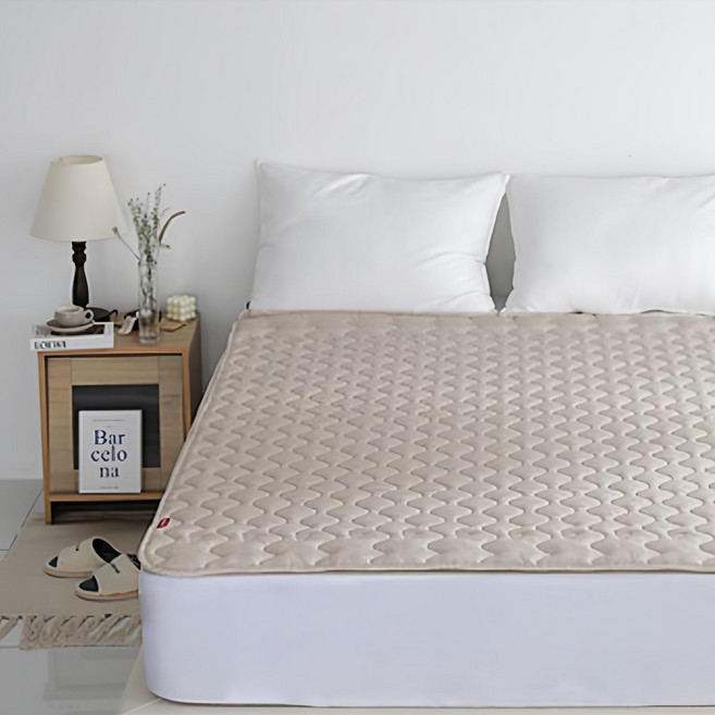 보국전자 에어셀 탄소열선 EMF인증 워셔블 안심 전기요 BKB-1625S, 오트밀라떼, 싱글(100 x 180 cm)