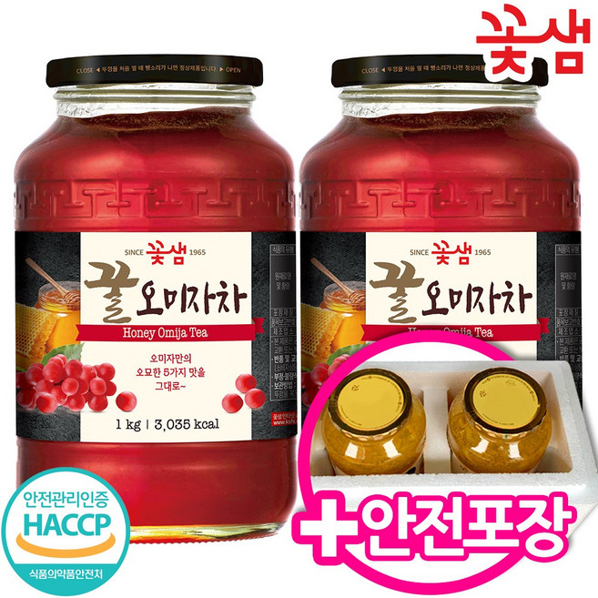 꽃샘 꿀오미자차 1kg, 1개입, 2개
