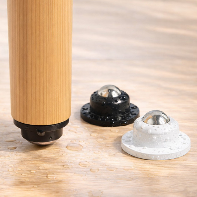 리빙지니 붙이는 가구바퀴 접착식 이동식 캐스터 바퀴 테이블 선반 구슬, 1개, 블랙