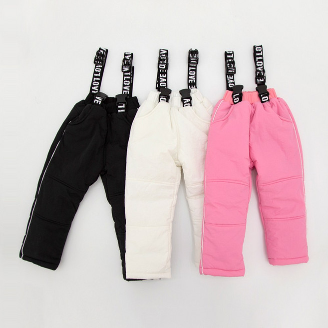 아동 멜빵 스키바지 버클 방수 패딩 팬츠 눈썰매 야외활동