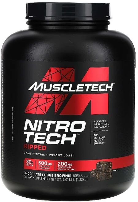 머슬테크 니트로테크 단백질 + 체중감량 초콜릿맛 1.82kg, 1개 - 쿠팡