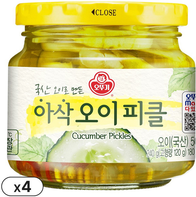 오뚜기 오이피클 240g 4개 아삭아삭한
