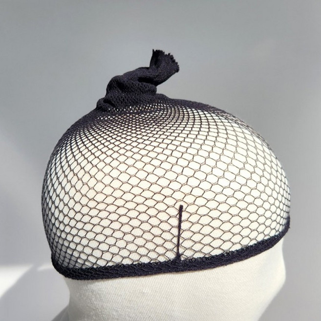 망사 가발망 머리고정 가발 통가발 머리망 미용재료, 블랙, 1개