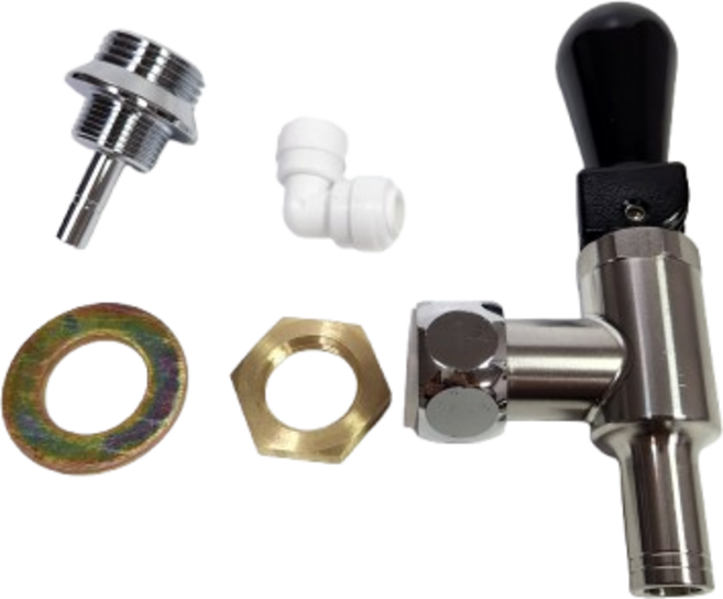 NICE 나이스2 나이스3 NS-3000 카페플레너 CAFE PLANNER 펠리체 온수기 신형 코크 연결아댑터포함 직수 냉수 레버 손잡이 수전 꼭지, 1개