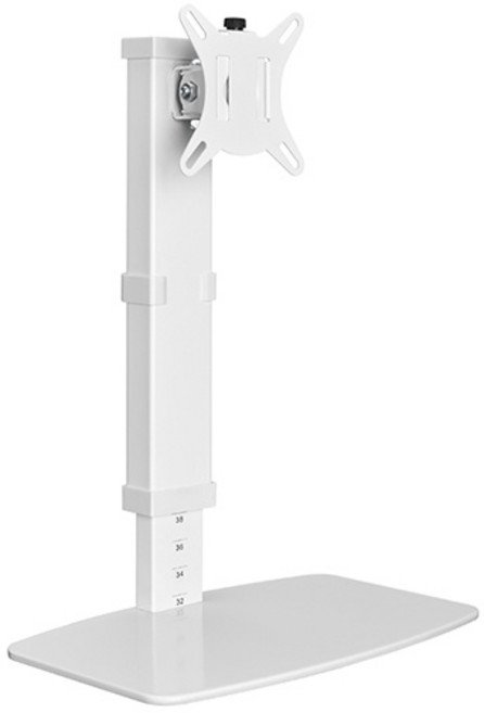 이지마운트 모니터 스탠드 거치대 높이조절 피벗 벽밀착 CMC1032, White, 1개