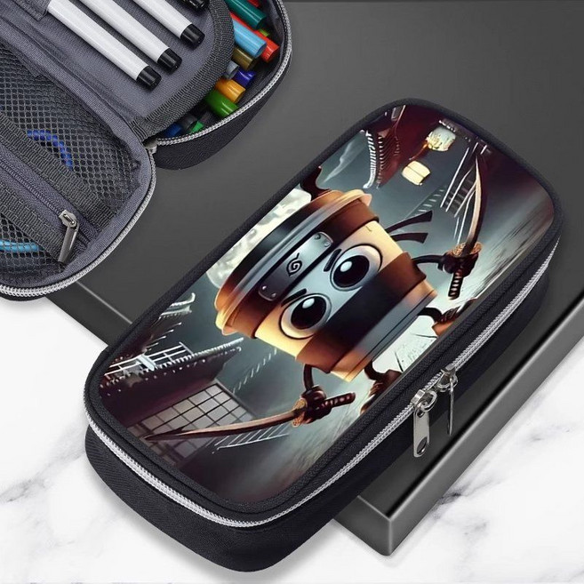 카푸치노아사시노필통 파우치 이탈리안브레인롯 게임캐릭터 퉁퉁퉁사후르, 1개, 옵션 12