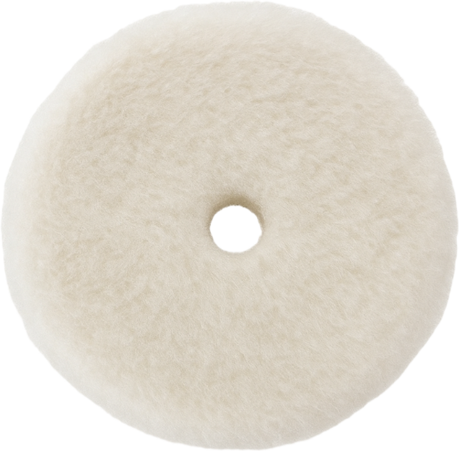 흰색 호주산 양모패드 5인치 코팅제연구소 폴리싱 광택 원스텝, 1개