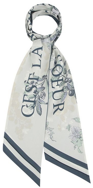 신원아울렛 플라워 로고 프린팅 롱 스카프 BJAFI2016 B