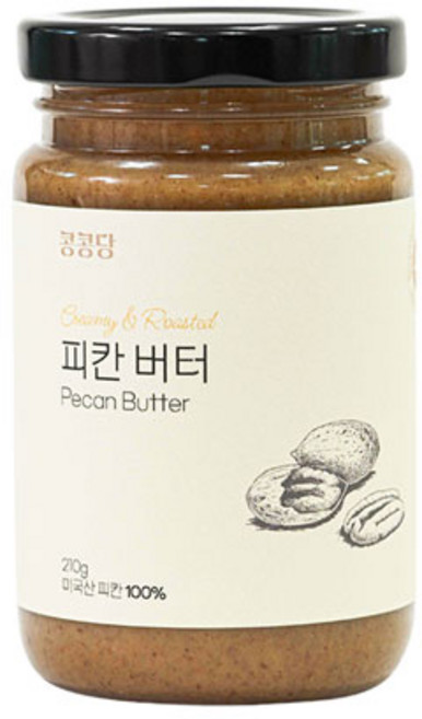 콩콩당 피칸 버터 (무첨가 100%), 210g, 1개