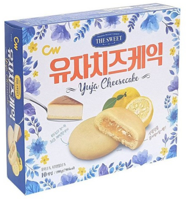[청우] 유자치즈케익 190g10입, 없음