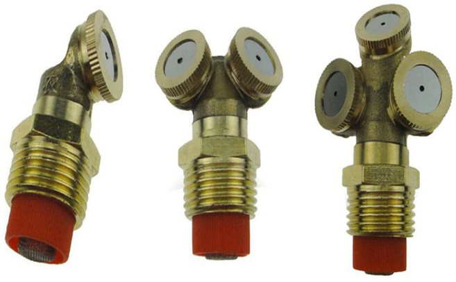 미스트노즐 안개 스프레이 정원 분사 스프링클러 2구, 미스트노즐2구GD06674, 1개