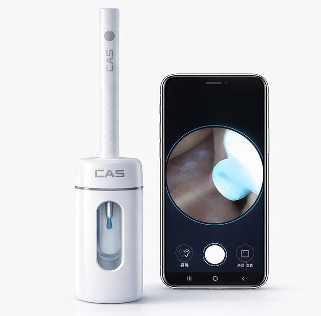 CAS 초고화질 내시경 카메라 귀이개 무선 LED 아기 귀케어 EAR-P001, 1개, 1개입