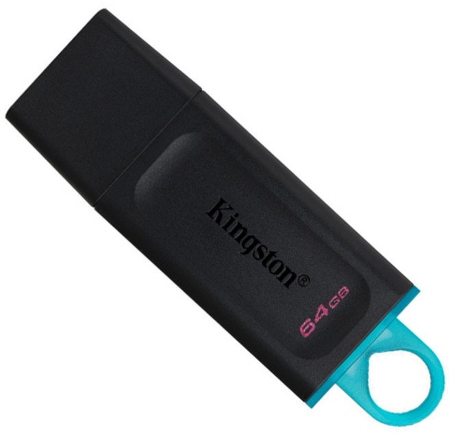 金士頓 Kingston DTX USB 3.2 Gen1 隨身碟 色彩鑰匙圈 保護蓋, 1個, 64GB
