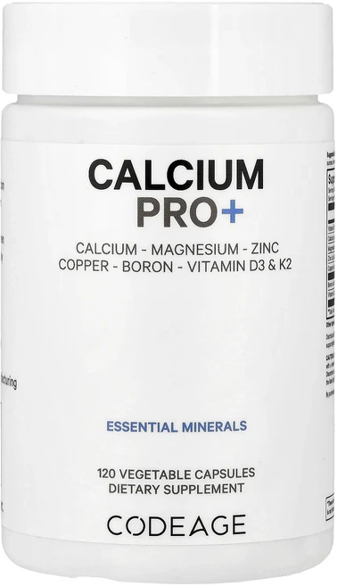 단백질 비타민 철분 마그내슘 칼슘 Codeage 칼슘 프로+ 베지 캡슐 120정 고루고루섭취해주세요, Codeage 칼슘 프로 베지 캡슐 120정, 1개 - 쿠팡