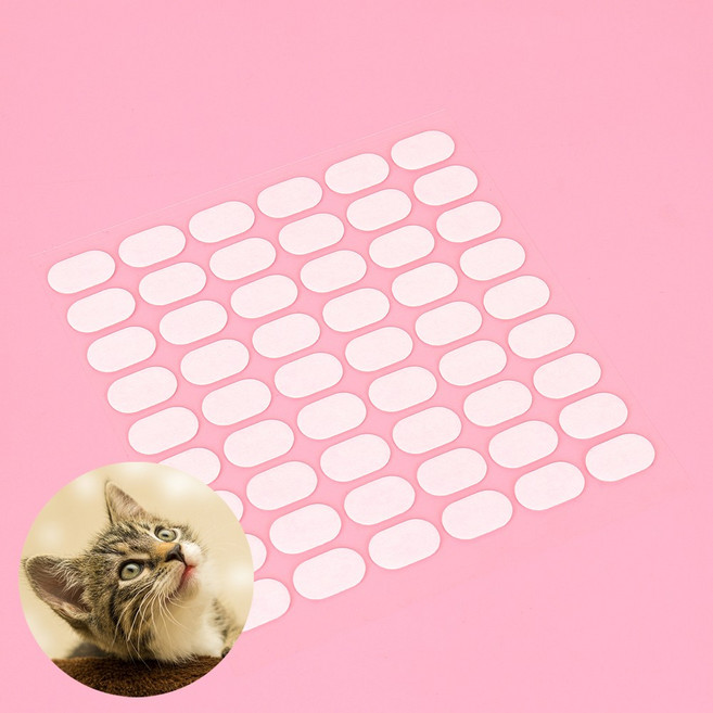 소품 고정용 고양이 집사를 위한 자국 없는 초강력 겔타입 양면테이프 13mm x 8mm, 100개