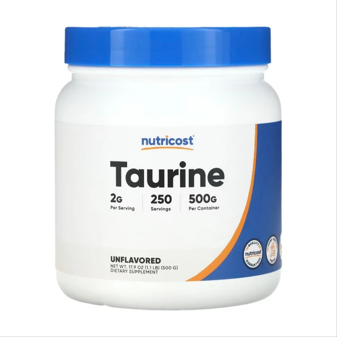 뉴트리코스트 타우린 분말 파우더 무맛 500g, 1개 - 쿠팡