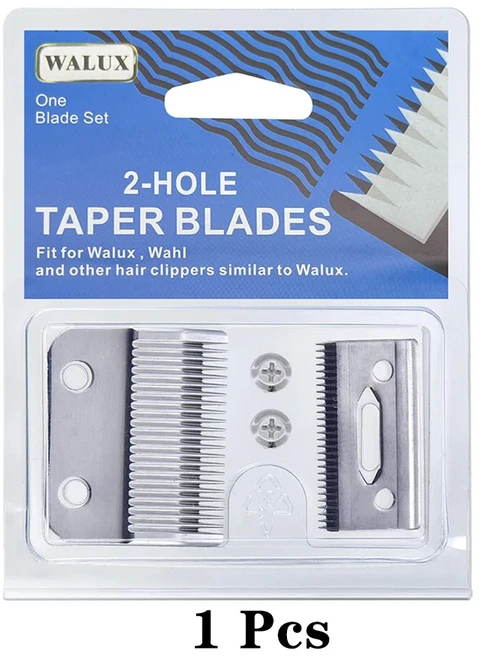 전문가용 2홀 교체용 클리퍼 블레이드 왈 슈퍼 테이퍼 8466 무선 매직 클립 8591 호환 # 앤디스 헤어, 02 1 Pcs