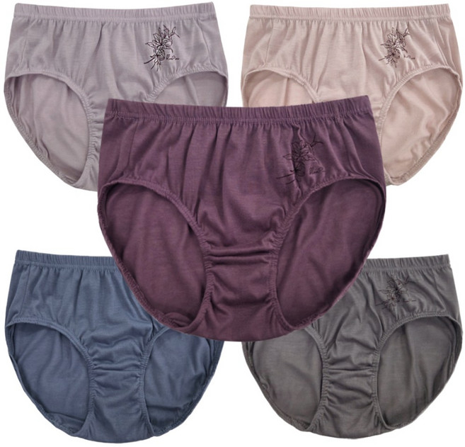 여성 하이웨스트 팬티 5매 부인용 맥시 빅사이즈 속옷