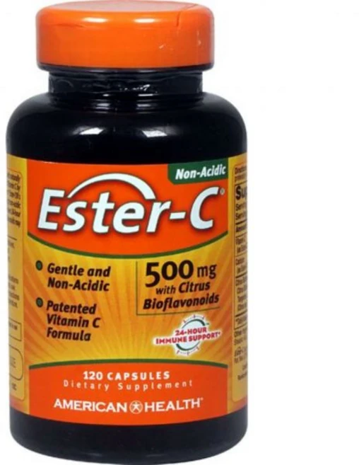 American Health Ester-C 아메리칸 헬스 에스터 씨 시트러스 바이오플라보노이드 함유 500mg 120베지캡슐, 단일옵션, 120정, 1개 - 쿠팡